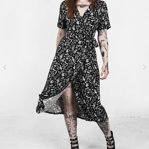 Earth magick wrap dress